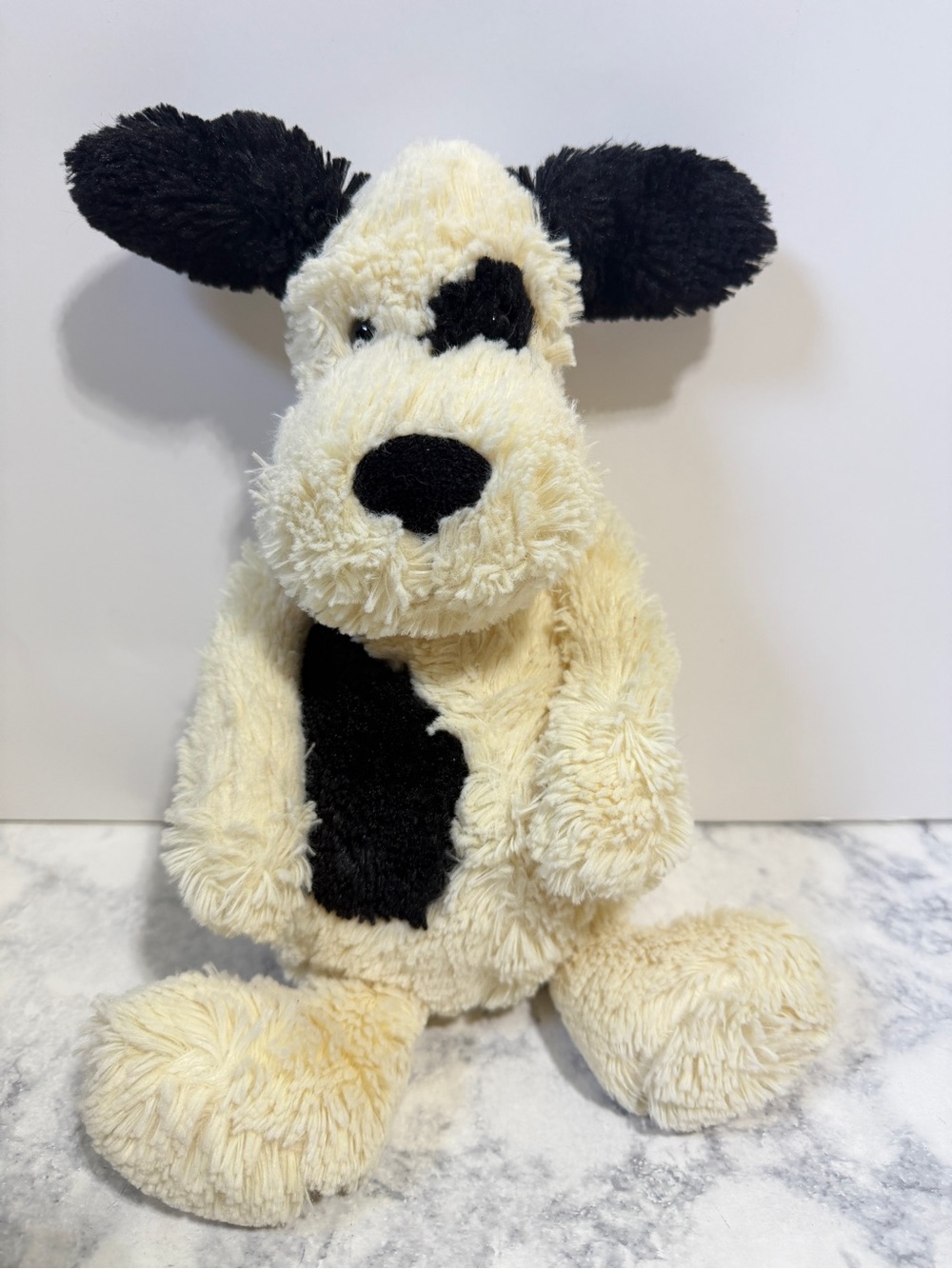 Jellycat Bashful Black & Cream Puppy dog stuffed animal